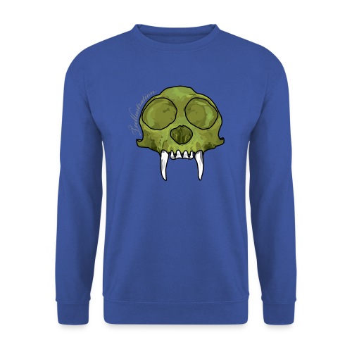 GreenMonkeySkull png - Uniseks sweater