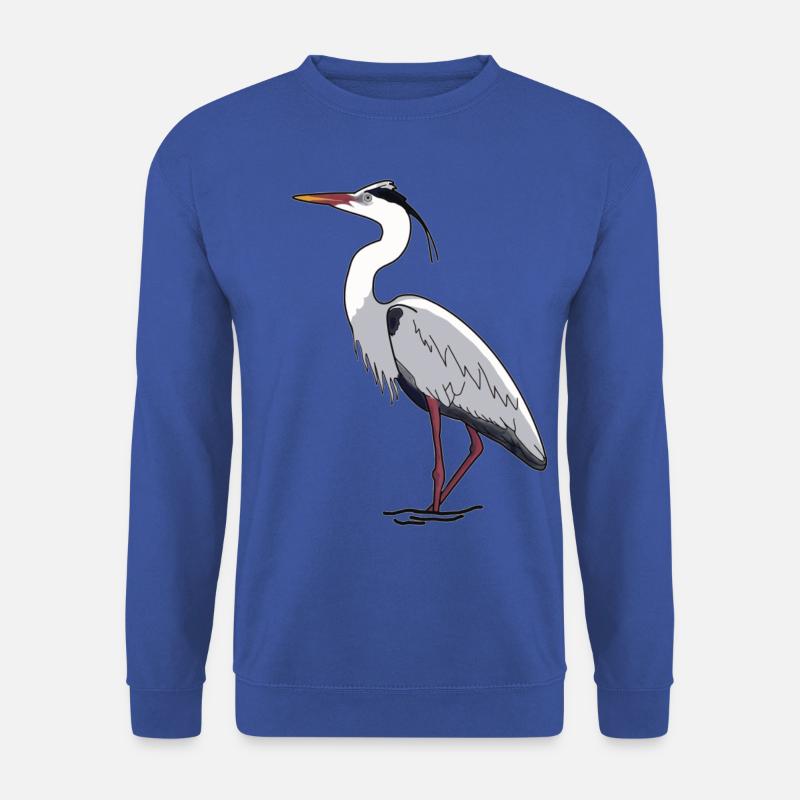 Grey heron - Unisex Sweatshirt - royal blue