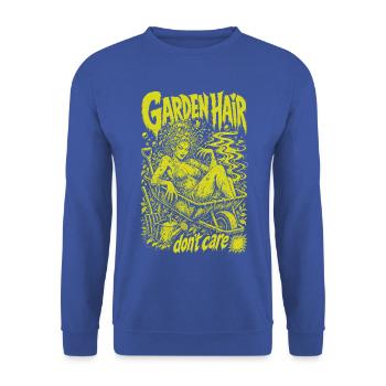 Stadtgärtner-Garten-Haare kümmern sich nicht um - Unisex Pullover - Royalblau - Vorne - Alina (178cm) & Michal (187cm)