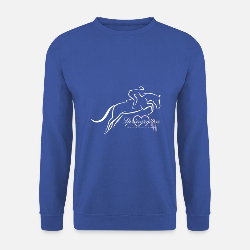 Springreiten aus Leidenschaft - Unisex Pullover - Royalblau