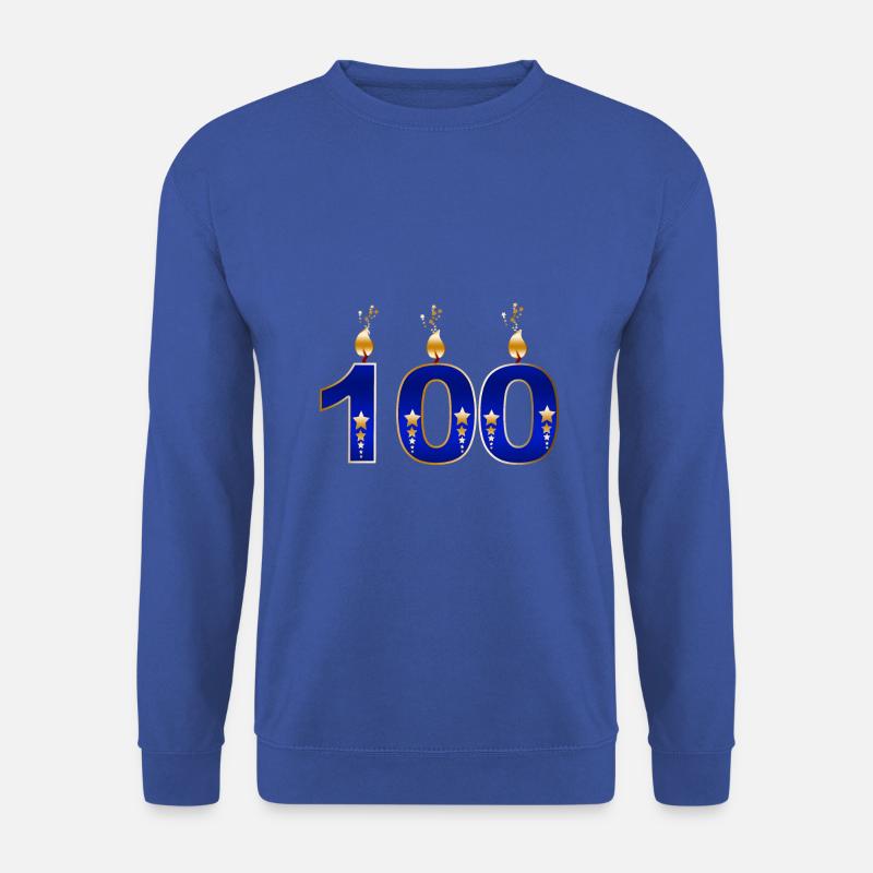 100 års fødselsdag - Unisex sweater - kongeblå