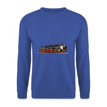 Locomotive à vapeur 38 2977 - Sweat-shirt Unisexe - bleu royal - Devant - Alina (178cm) & Michal (187cm)