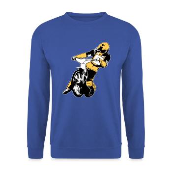 Speedway Racing - Unisex Pullover - Royalblau - Vorne - Alina (178cm) & Michal (187cm)