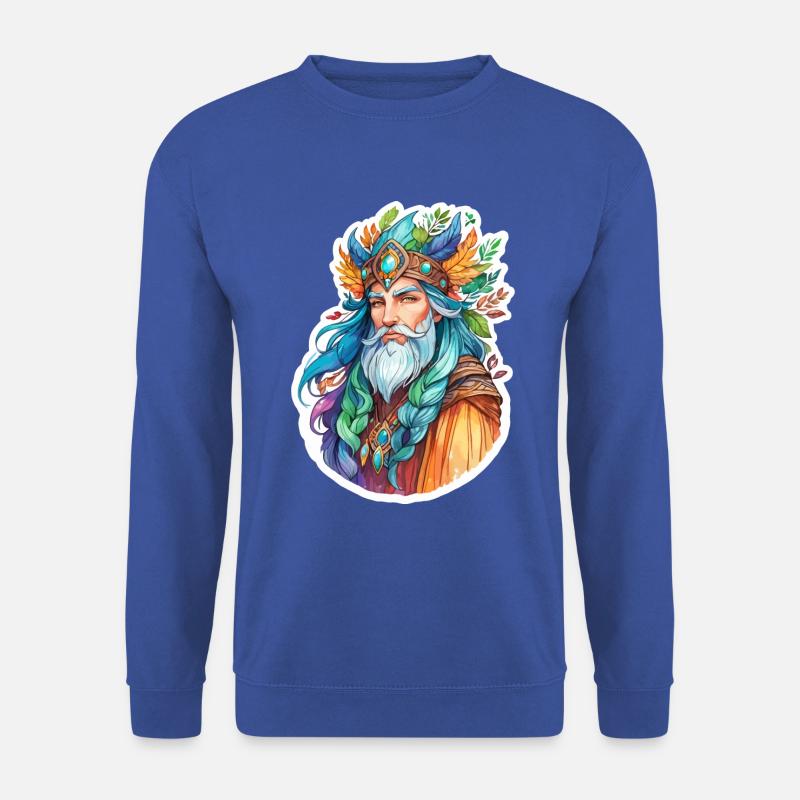 Druide Wasserfarben - Unisex Pullover - Royalblau