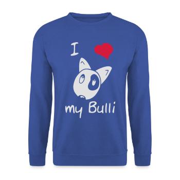 "I love my ..." - Kindermotiv - Unisex Pullover - Royalblau - Vorne - Alina (178cm) & Michal (187cm)