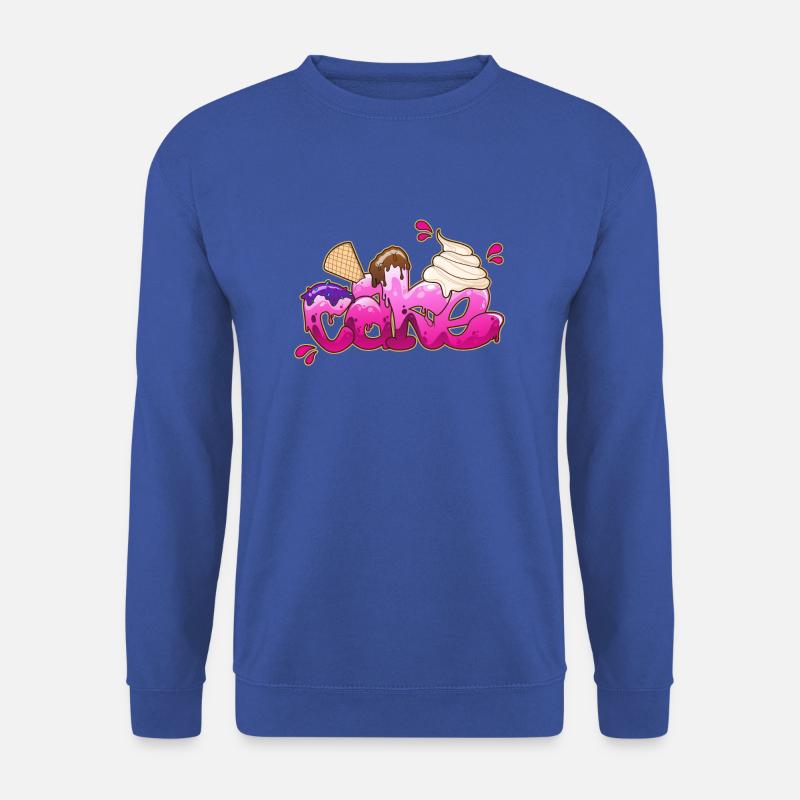 Cake Graffiti lettering - Unisex Sweatshirt - royal blue