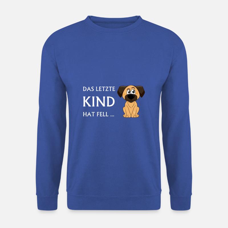 DAS LETZTE KIND HAT FELL HUND - Unisex Pullover - Royalblau