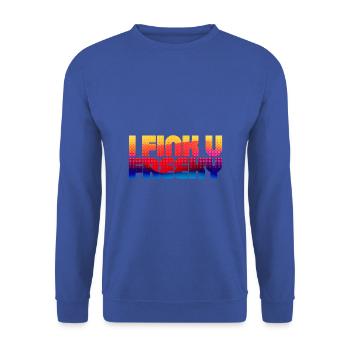 I think you're freaky - Unisex Sweatshirt - royal blue - Front - Alina (178cm) & Michal (187cm)