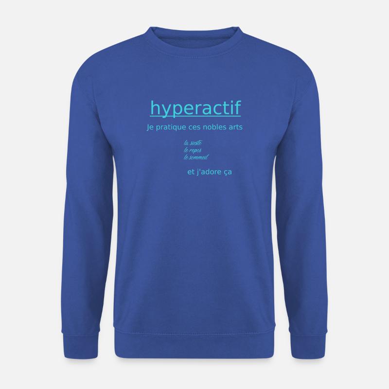 hyperactif - Sweat-shirt Unisexe - bleu royal