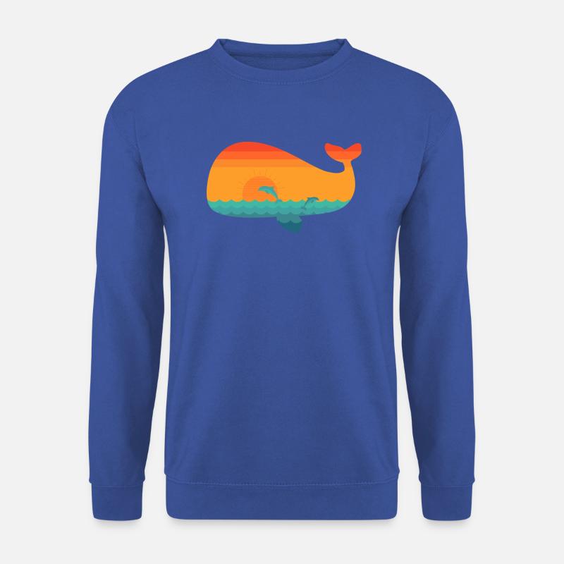Wal (Sonne) - Unisex Pullover - Royalblau