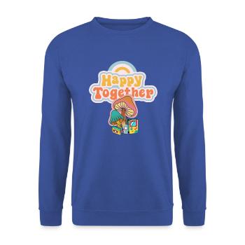 Happy together - Unisex Sweatshirt - royal blue - Front - Alina (178cm) & Michal (187cm)
