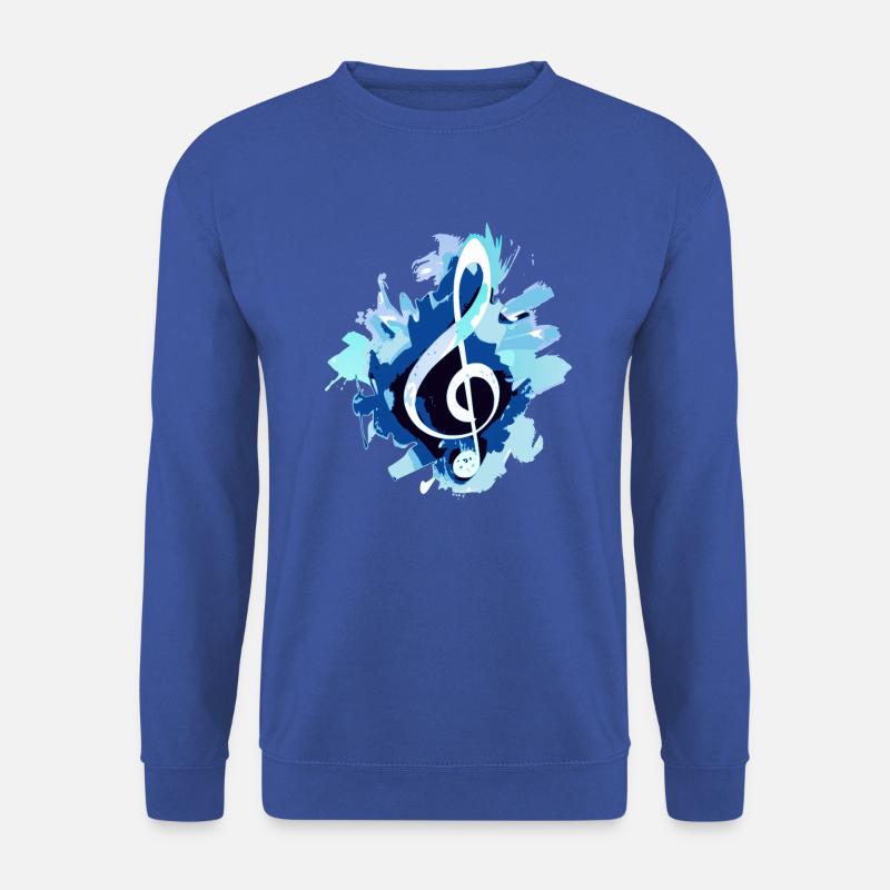 Musik Notenschlüssel - Unisex Pullover - Royalblau