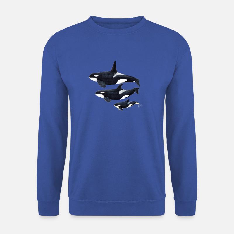 Orca - orque - arce - Sweat-shirt Unisexe - bleu royal