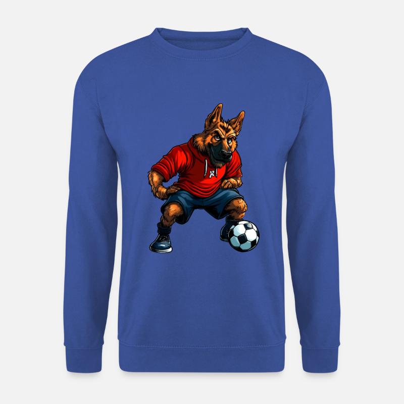 Schäferhund Fussball - Unisex Pullover - Royalblau