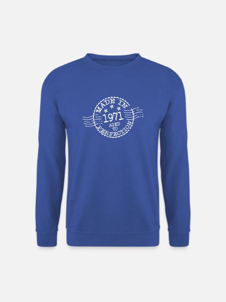 MADE IN 1971 AGED TO PERFECTION - Unisex Pullover - Royalblau