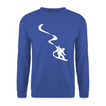 Snowboarder - Unisex Pullover - Royalblau - Vorne - Alina (178cm) & Michal (187cm)