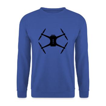 Drohne Quadrokopter Pilot - Unisex Pullover - Royalblau - Vorne - Alina (178cm) & Michal (187cm)