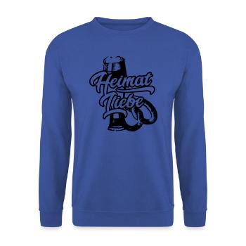L’amour de la patrie bavaroise - Sweat-shirt Unisexe - bleu royal - Devant - Alina (178cm) & Michal (187cm)