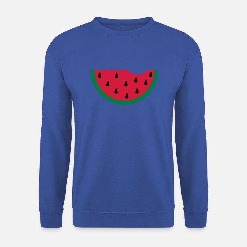 Melone Wassermelone watermelon Obst - Unisex Pullover - Royalblau