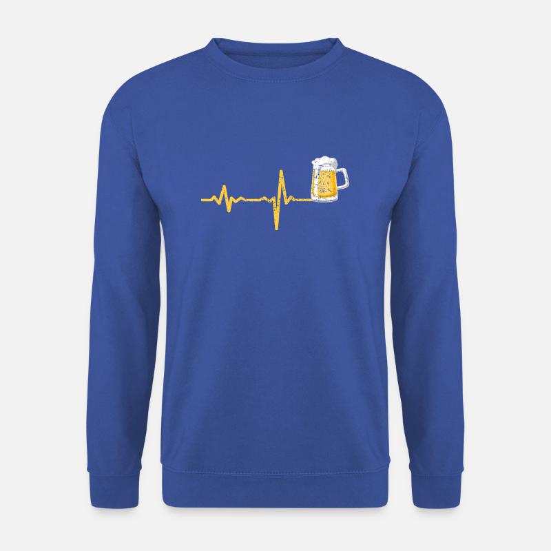 Heartbeat Bier Geschenk - Unisex Pullover - Royalblau