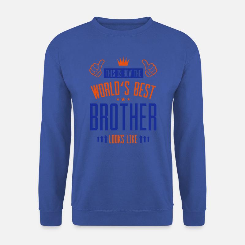 Weltbester Bruder Hand - Unisex Pullover - Royalblau