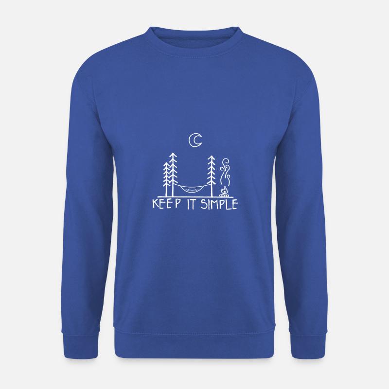 Keep it Simple Campfire - Unisex Pullover - Royalblau