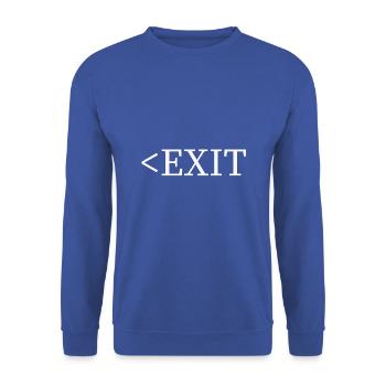 EXIT TUMBLR TSHIRT - Unisex Pullover - Royalblau - Vorne - Alina (178cm) & Michal (187cm)