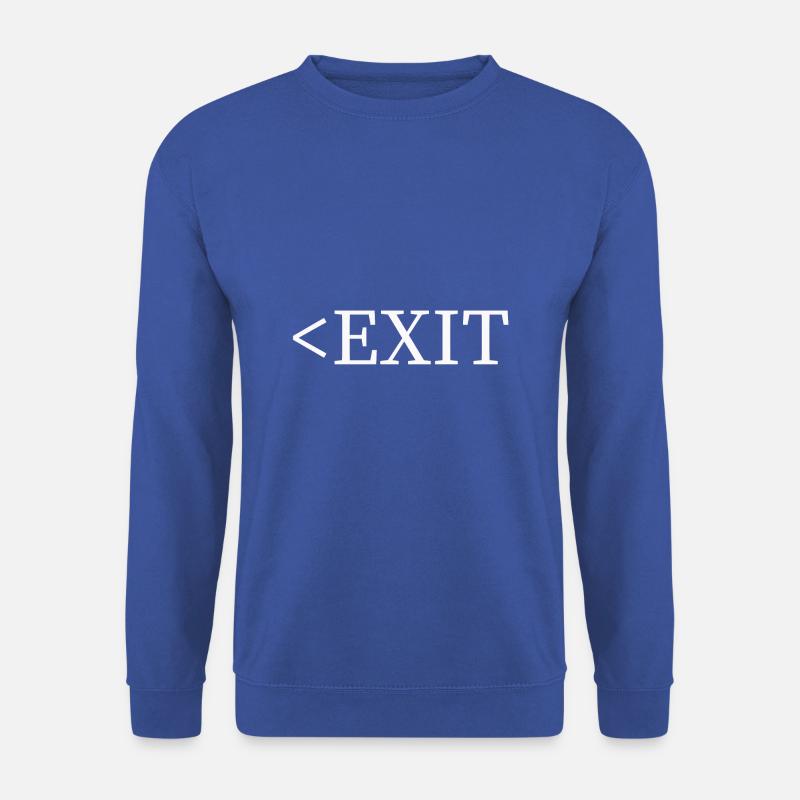 EXIT TUMBLR TSHIRT - Unisex Sweatshirt - royal blue