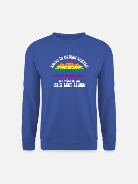 Bunter Garten Blumenbeet Gärtner Gartenliebhaber - Unisex Pullover - Royalblau