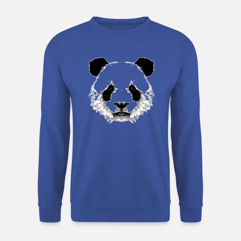 Panda head - Unisex Sweatshirt - royal blue