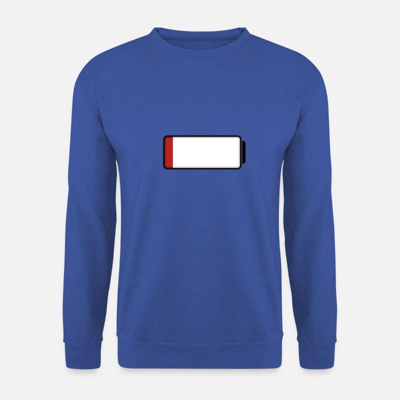 Battery (low / empty - 10%) - Unisex Sweatshirt - royal blue