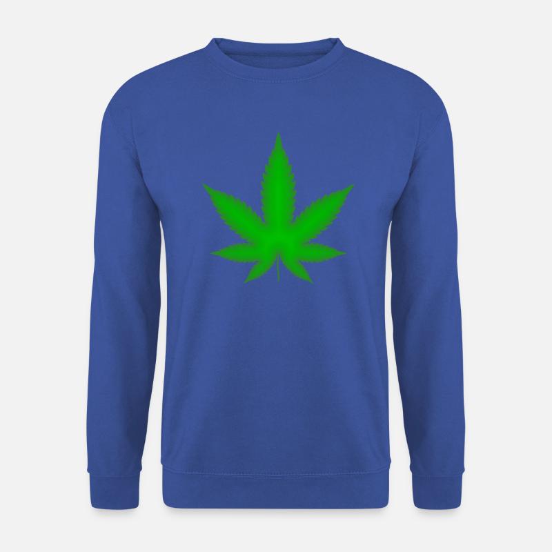 Marijuana Blatt - Unisex Pullover - Royalblau
