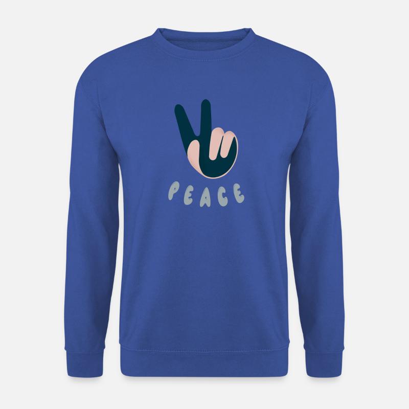 peace - Unisex Pullover - Royalblau