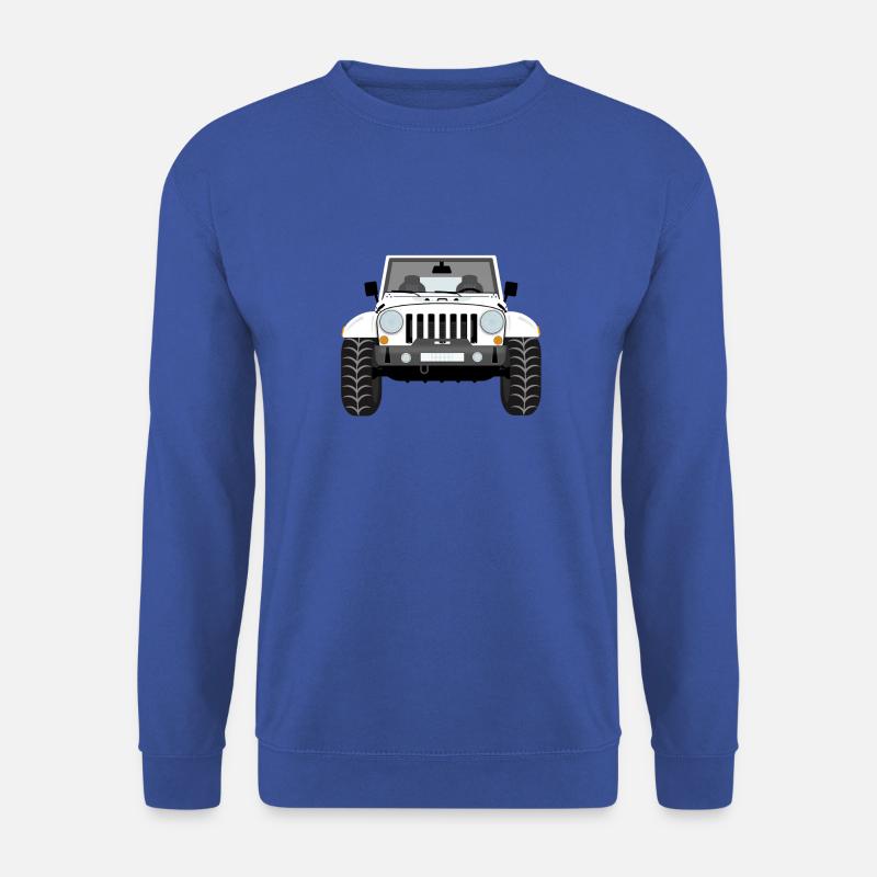 Jeep weiß - Unisex Pullover - Royalblau