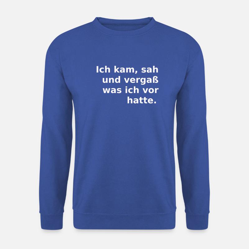 Witziger Spruch, lustig. - Unisex Pullover - Royalblau