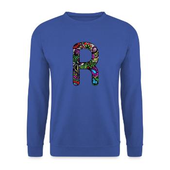 R - Sweat-shirt Unisexe - bleu royal - Devant - Alina (178cm) & Michal (187cm)