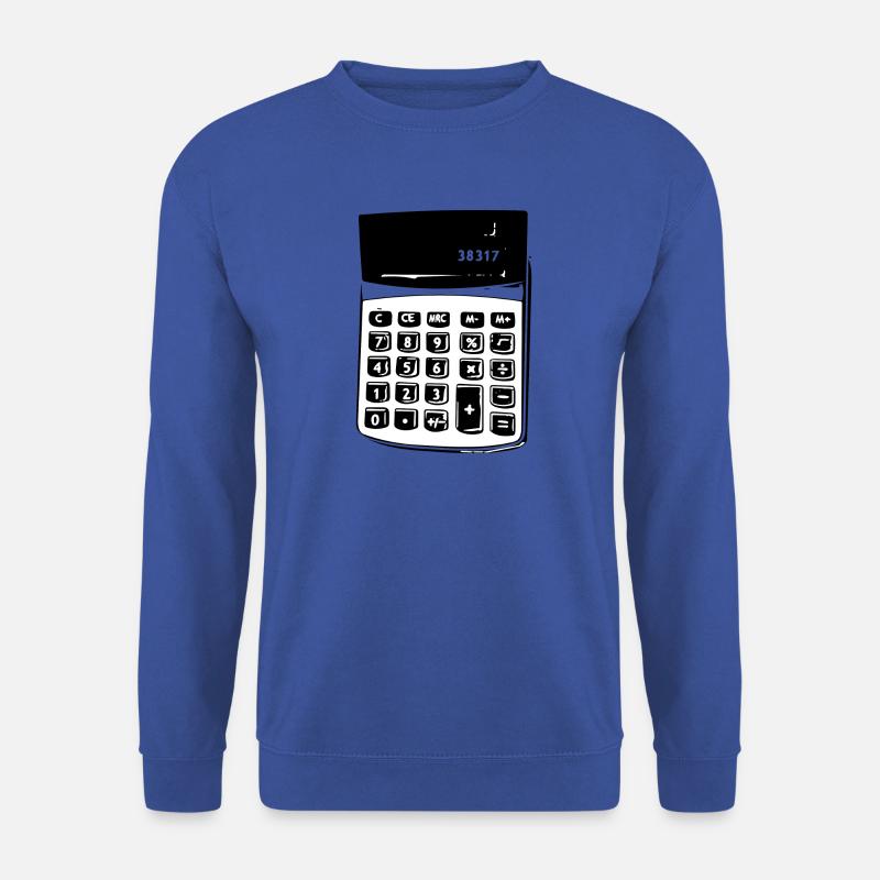 Taschenrechner Nostalgie - Unisex Pullover - Royalblau