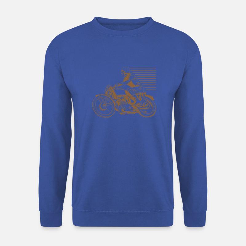 vintage motorcyle - Oldtimer Motorrad - Unisex Pullover - Royalblau