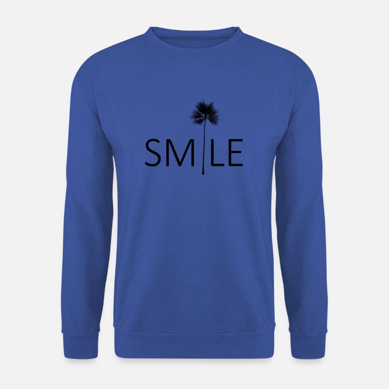 Smile Palme Geschenk - Unisex Pullover - Royalblau