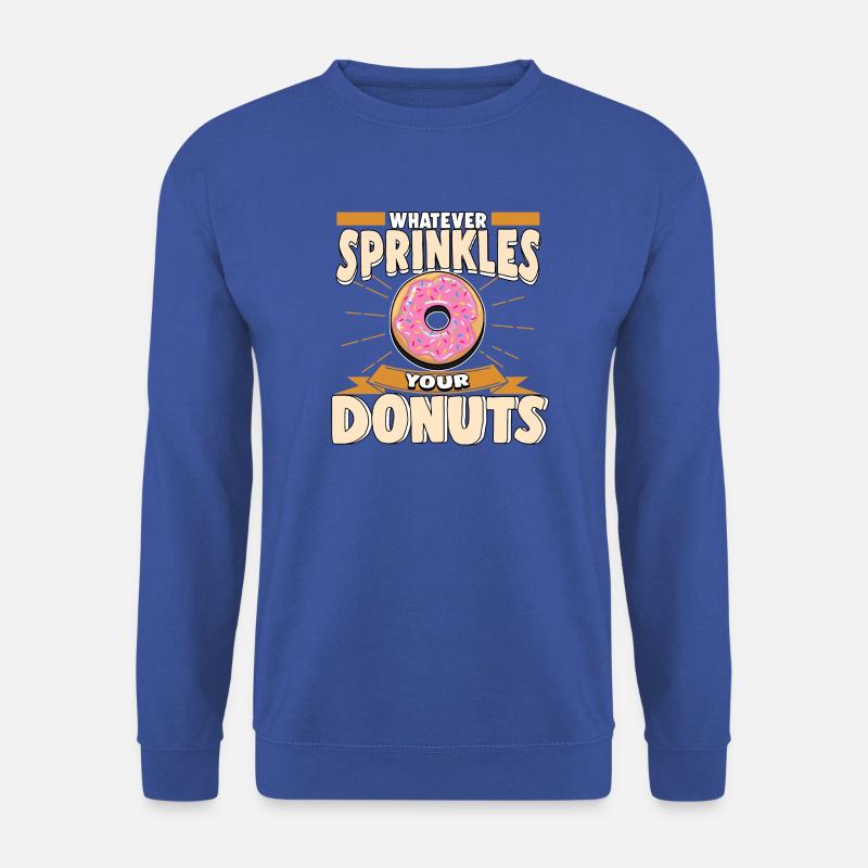 Cooles Donut Shirt - Unisex Pullover - Royalblau