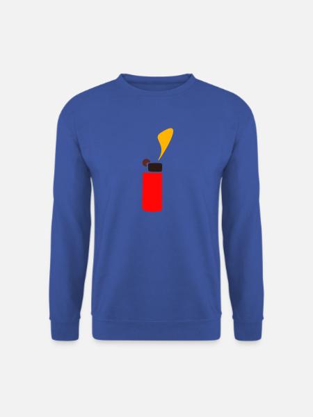 Feuerzeug Design als Geschenkidee - Unisex Pullover - Royalblau