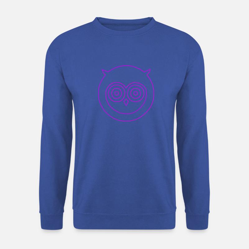 Eule mit großen Augen - Unisex Pullover - Royalblau