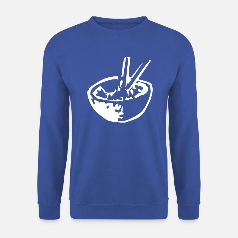 Schuessel mit Essen - Unisex Pullover - Royalblau