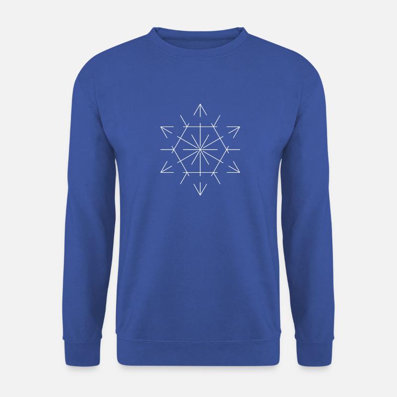 Minimalistisches Hexagon - Unisex Pullover - Royalblau