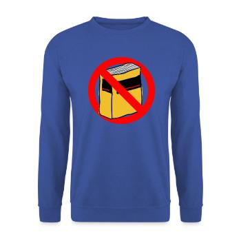 Duden spelling thank you german gift idea - Unisex Sweatshirt - royal blue - Front - Alina (178cm) & Michal (187cm)