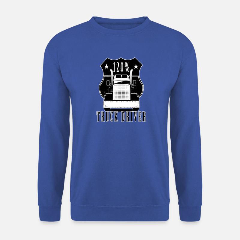 truck Driver - Unisex Pullover - Royalblau