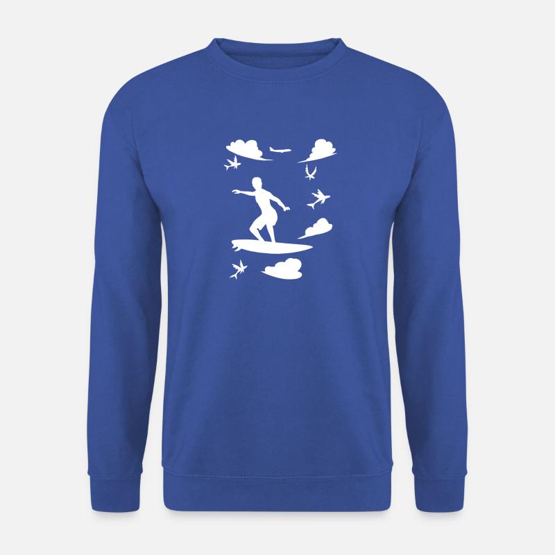 Wolken Surfer - Unisex Pullover - Royalblau