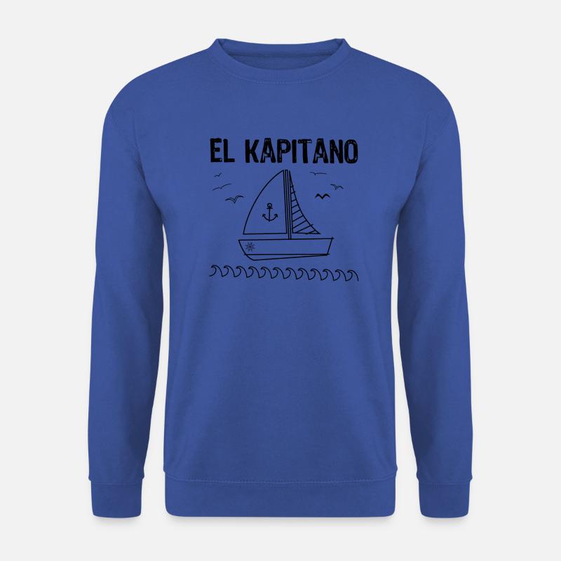 El Kapitano Kapitän Captain der Chef aufm Wasser - Unisex Pullover - Royalblau