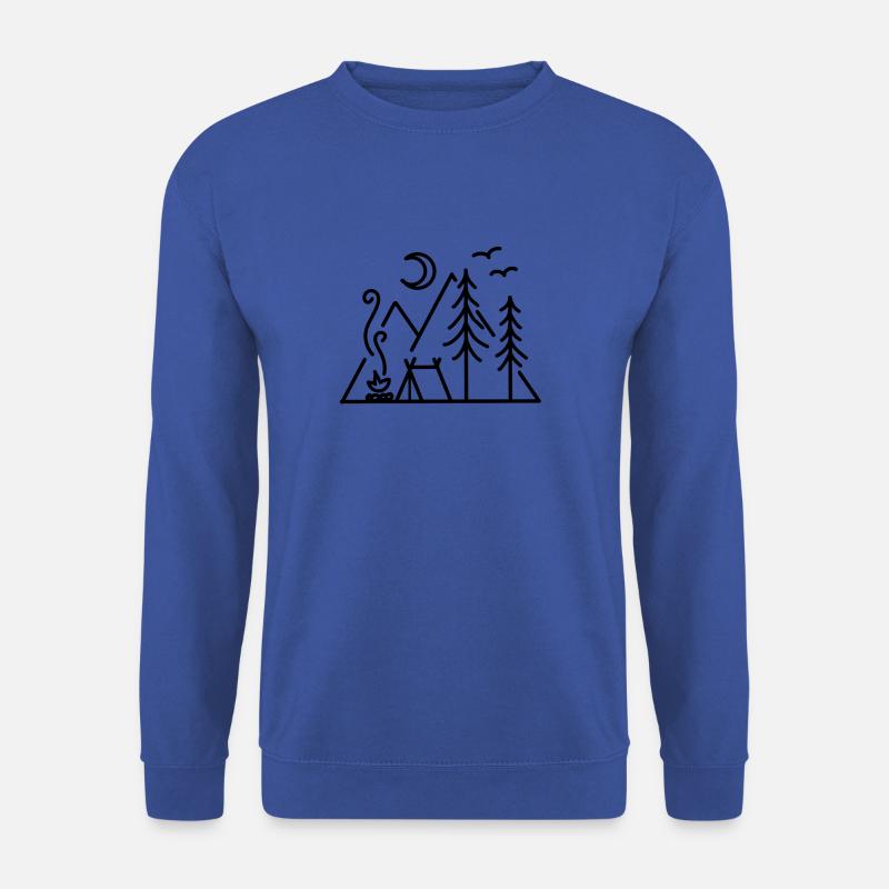 Natur Wald Camping - Unisex Pullover - Royalblau