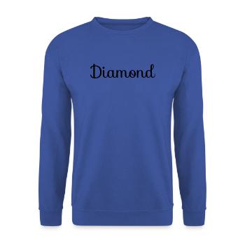 Diamond Diamond Crystal Valuable - Unisex Sweatshirt - royal blue - Front - Alina (178cm) & Michal (187cm)
